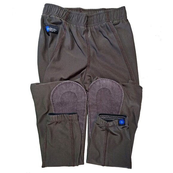 Irideon Riding Pants Breeches Girls Medium Leggings Jodpur Brown Equestrian - Picture 1 of 11